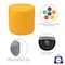 Flash Furniture Soft Seating Flexible Circle for Classrooms and Common Spaces - 18" Seat Height (Yellow) ZB-FT-045R-18-YELLOW-GG - alternate 3